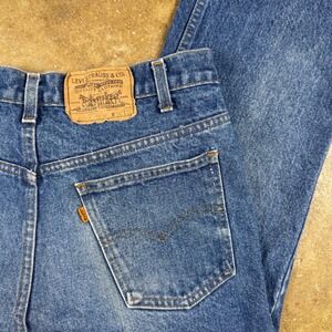 Vintage Levi's 517 Orange Tab Jeans Men's 34x30 (32x28.5) USA Made Bootcut Denim
